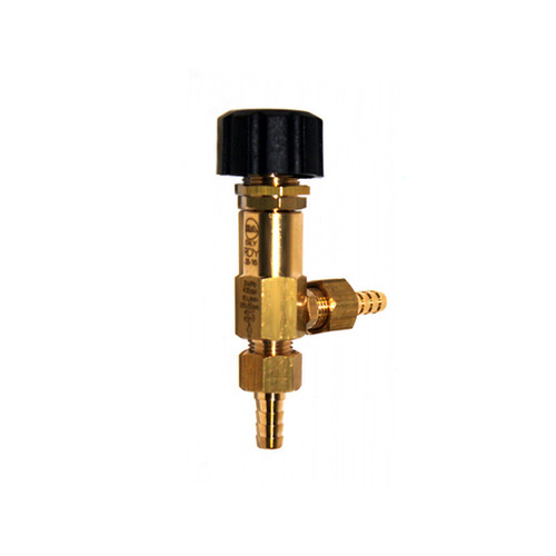 Chemical Metering Valve “L”, 1/4″ Barb 450 PSI, Brass