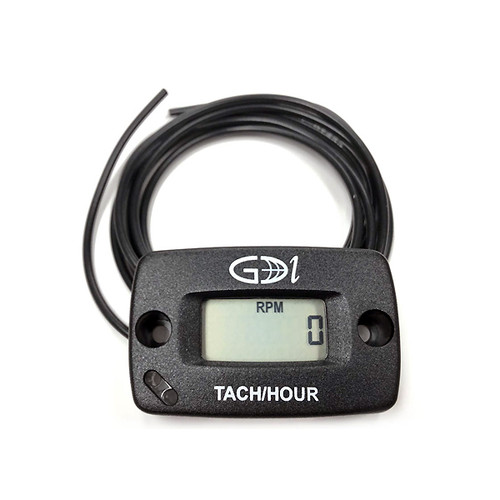 GDI - Hour Meter with Tachometer, Gas Engines, 12V DC W/ Magnet Tool