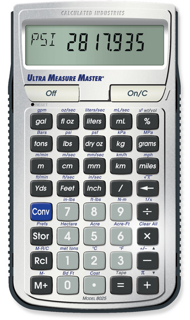 Calculated Industries Ultra Measure Master Calculator 8025