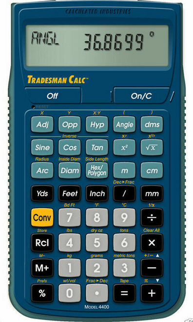 Calculated Industries Tradesman Calculator 4400