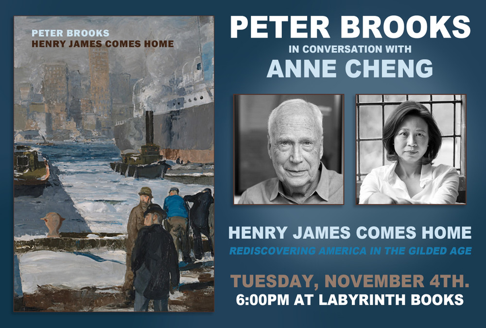 Peter Brooks in conversation with Anne Cheng: "Henry James Comes Home" - Library Live at Labyrinth