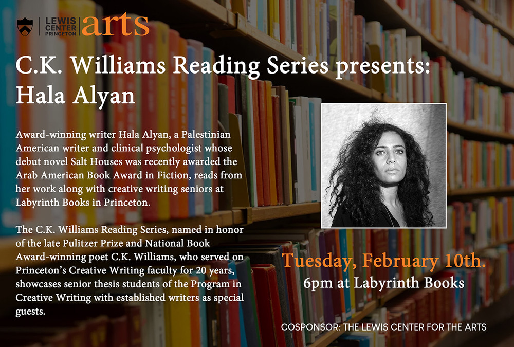 The C. K. Williams Reading Series presents Hala Alyan and Student Readers