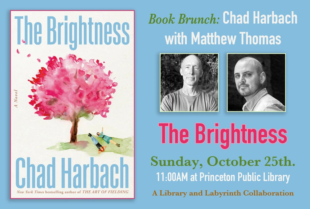 The Princeton Public Library's Book Brunch featuring Chad Harbach -- A Library & Labyrinth Collaboration