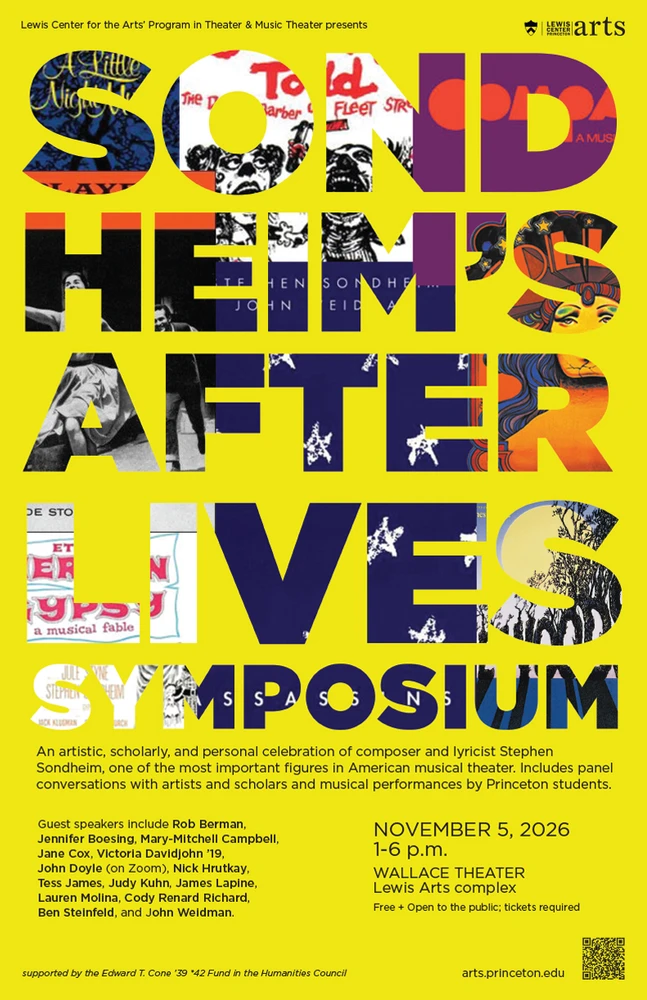 The Lewis Center for the Arts presesnts Sondheim’s Afterlives Symposium