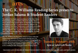 The C. K. Williams Reading Series presents Jordan Salama and Student Readers