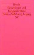 Brecht für Anfänger und Fortgeschrittene