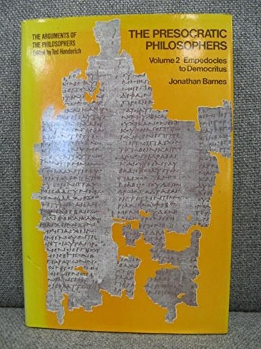 Empedocles to Democritus