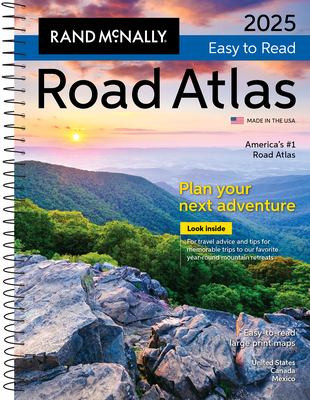 Rand Mcnally 2025 Easy-To-Read Midsize Road Atlas - Labyrinth Books