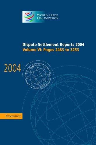 Dispute Settlement Reports 2004 | | 9780521867795