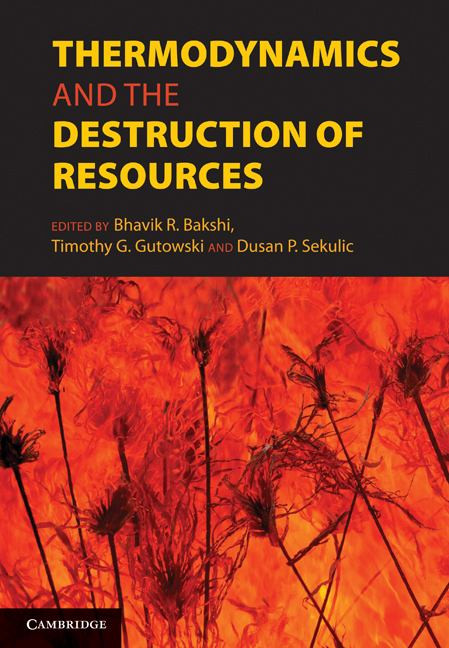 Thermodynamics and the Destruction of Resources