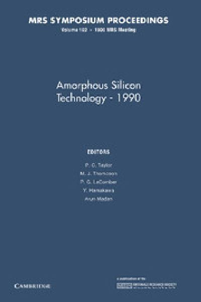Amorphous Silicon Technology - 1990