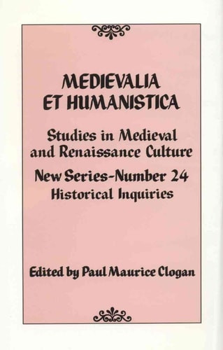 Medievalia et Humanistica | | 9780847686742