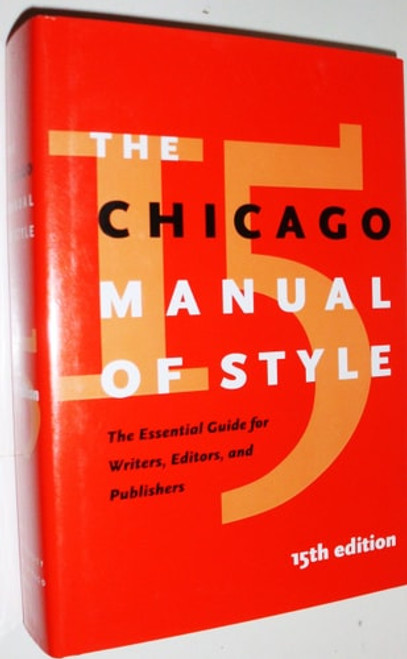 The Chicago Manual of Style, 15th Edition