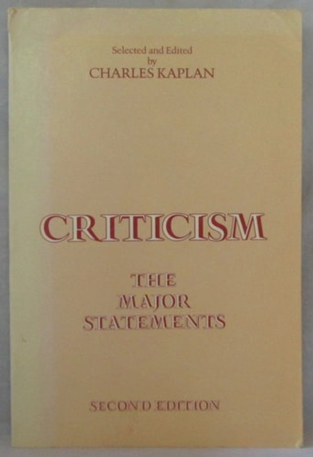 Criticism Criticism