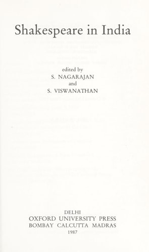 Shakespeare in India