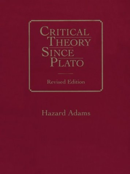 Critical Theory since Plato | | 9780155161436