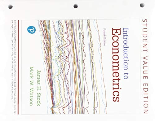 Introduction to Econometrics, Student Value Edition Plus Mylab Economics with Pearson EText -- Access Card Package