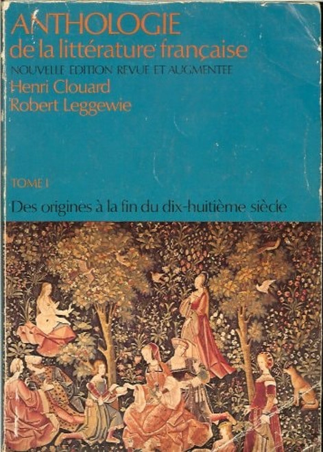 Anthologie de la Littérature Française Anthologie de la Littérature Française