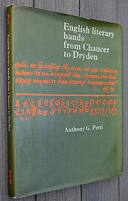 English Literary Hands from Chaucer to Dryden English Literary Hands from Chaucer to Dryden