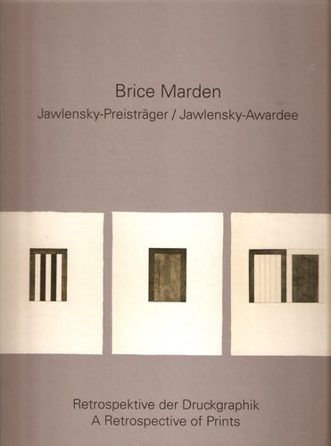 Brice Marden Jawlensky-Preisträger : Retrospektive der Druckgraphik