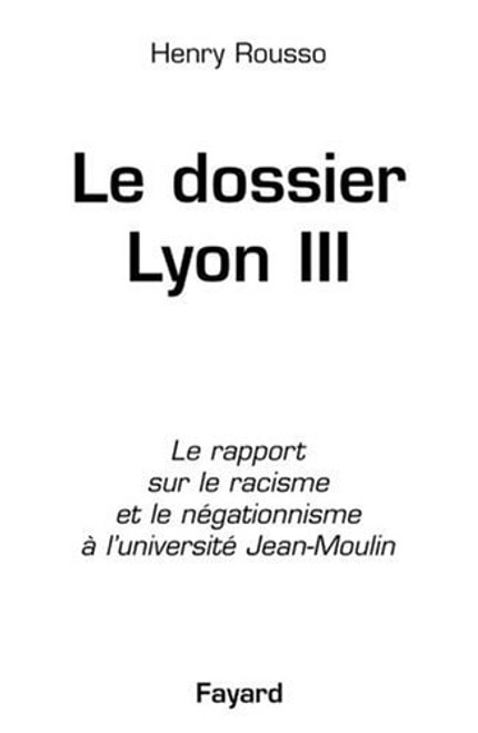 Le dossier Lyon III