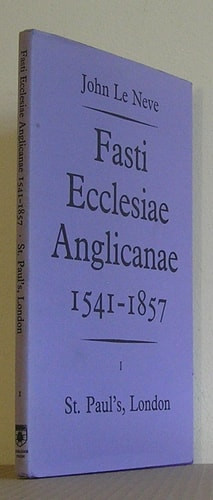 Fasti Ecclesiae Anglicanae, 1541-1857