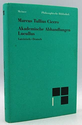 Academici Libri. Lucullus, allemand