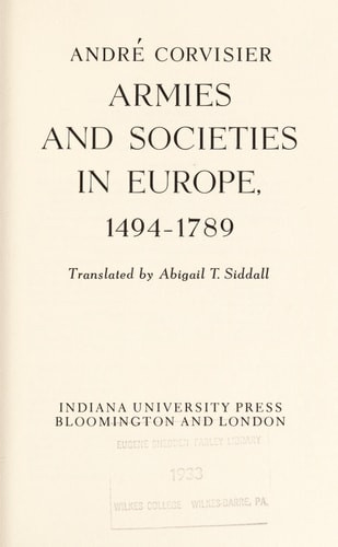 Armies and Societies in Europe