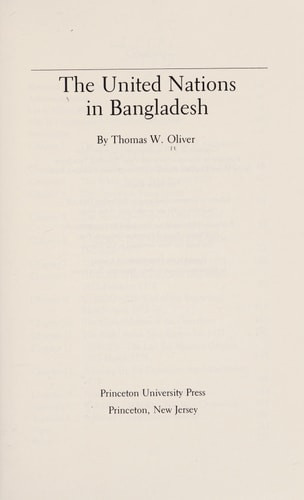 The United Nations in Bangladesh