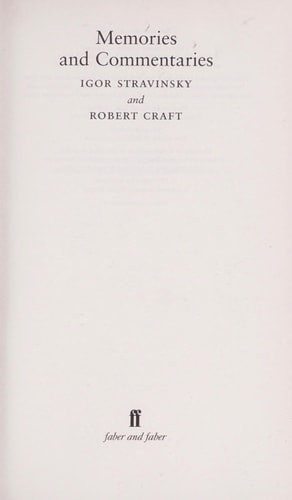 Memories and Commentaries