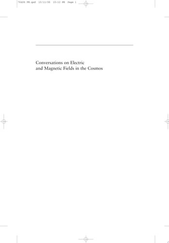 Conversations on Electric and Magnetic Fields in the Cosmos | | 9780691128412