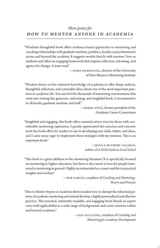 How to Mentor Anyone in Academia