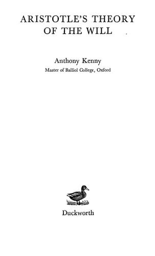 Aristotle's Theory of the Will