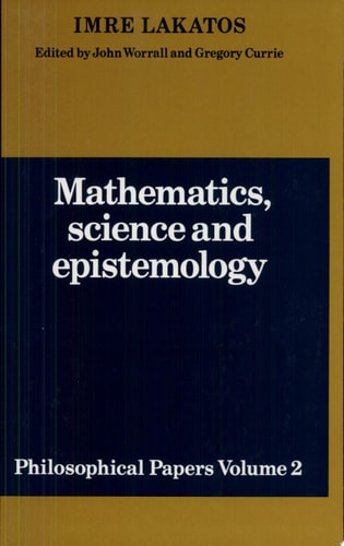Mathematics, Science and Epistemology: Volume 2, Philosophical Papers (Revised)