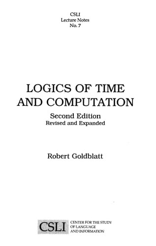 Logics of Time and Computation (Rev and Expanded)