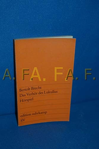 Das Verhör des Lukullus. Hörspiel.