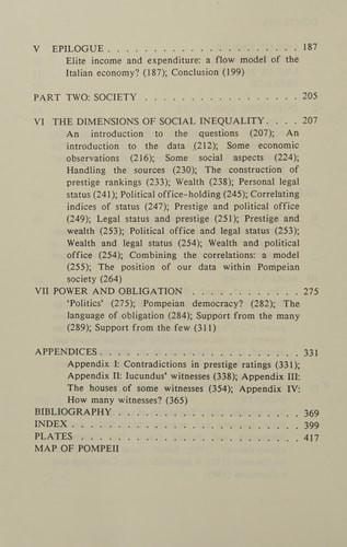 The Economy and Society of Pompeii