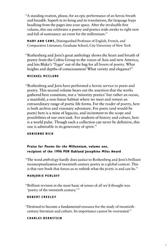 Poems for the Millennium, Volume Two