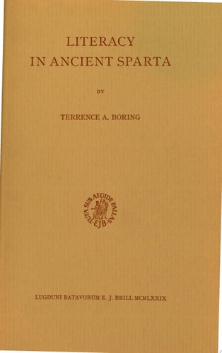 Literacy in Ancient Sparta