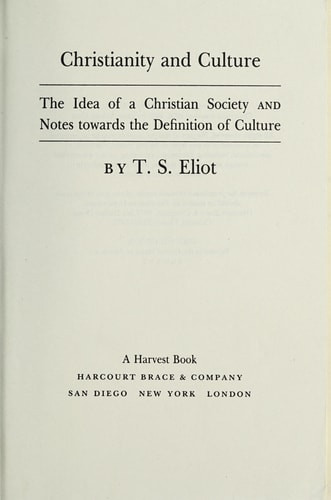 Christianity and Culture