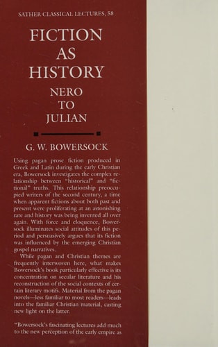 Fiction as History: Nero to Julian