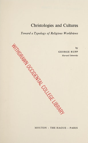 Christologies and Cultures