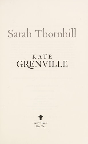 Sarah Thornhill | | 9780802121219