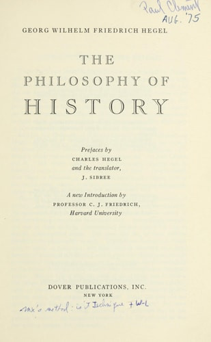 Philosophy of History | | 9780486201122