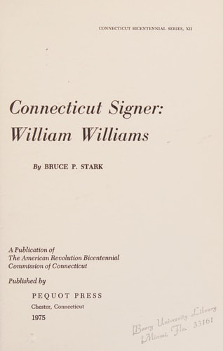 Connecticut Signer: William Williams