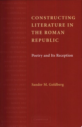 Constructing Literature in the Roman Republic