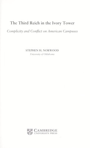 The Third Reich in the Ivory Tower