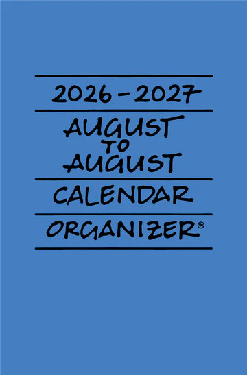 2026-2027 August-August Calendar Ocean Blue
