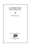 A Commentary on Catulus, Oxford, 1889
