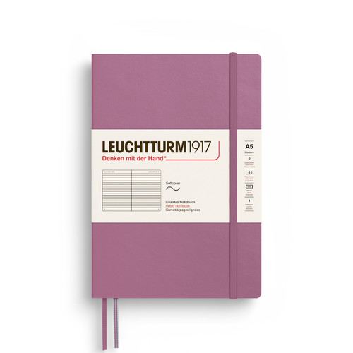 Dusty Rose, ruled, softcover, medium (A5), 123 p | | 372202